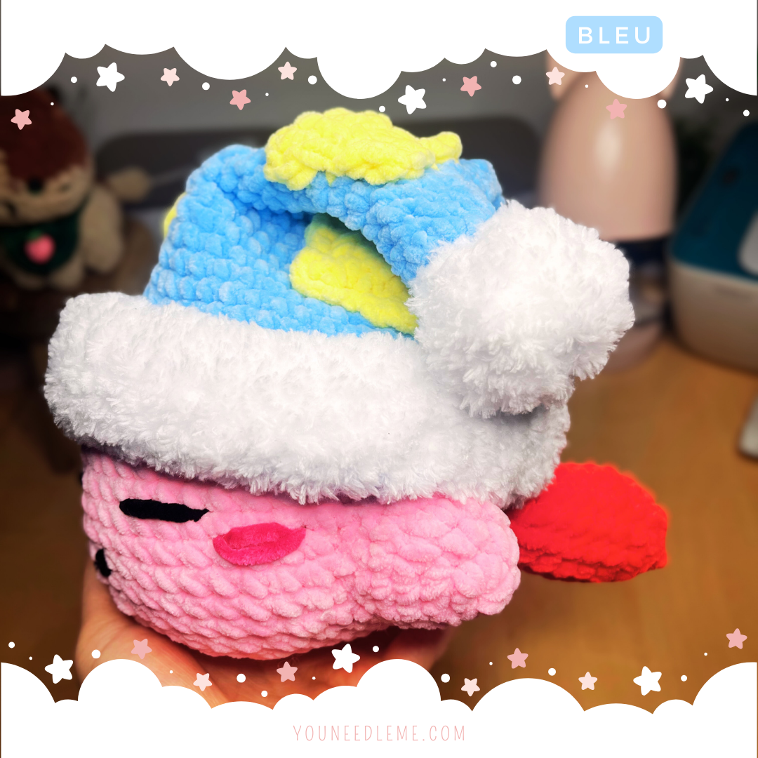Kirby Sleep Bleu