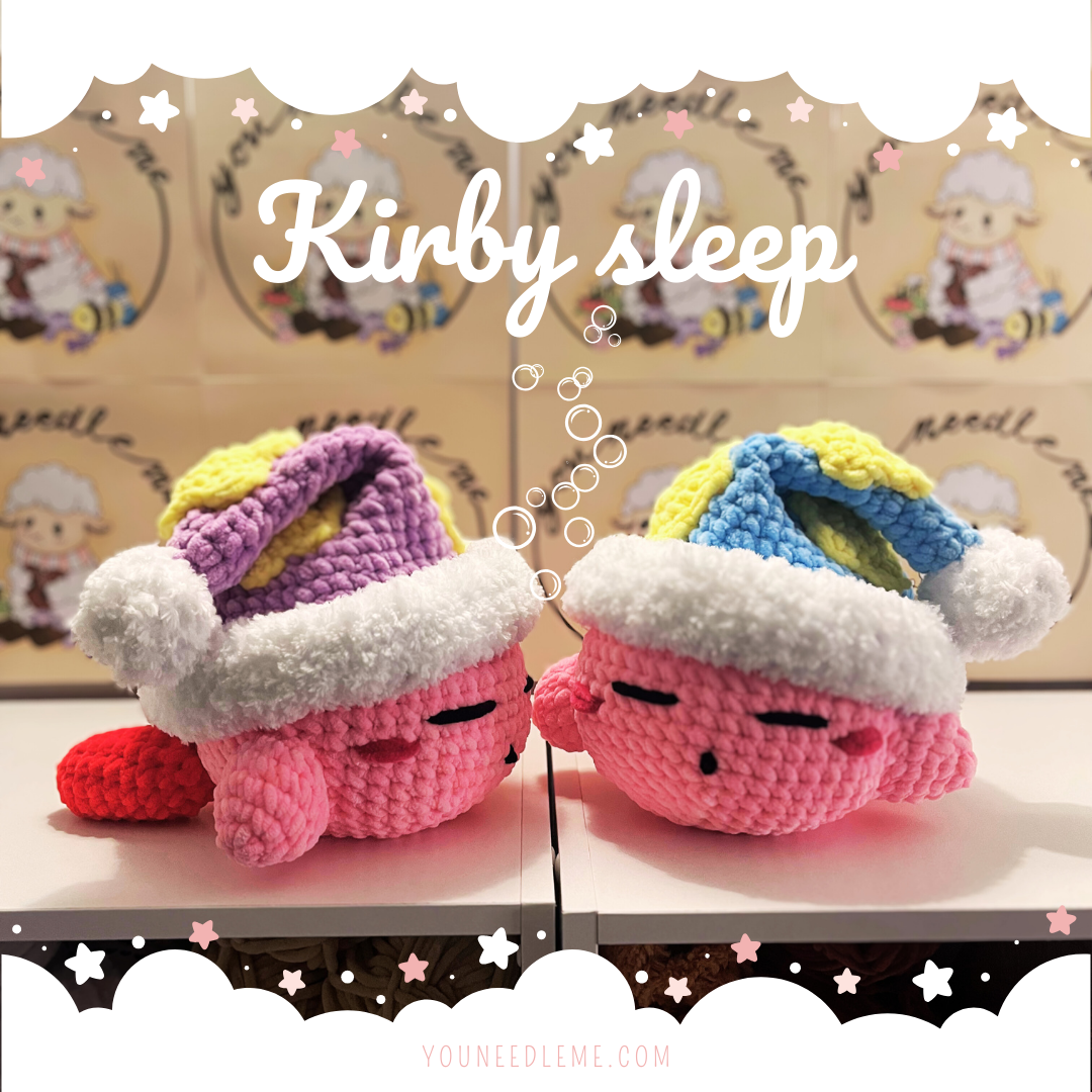 Kirby Sleep Bleu