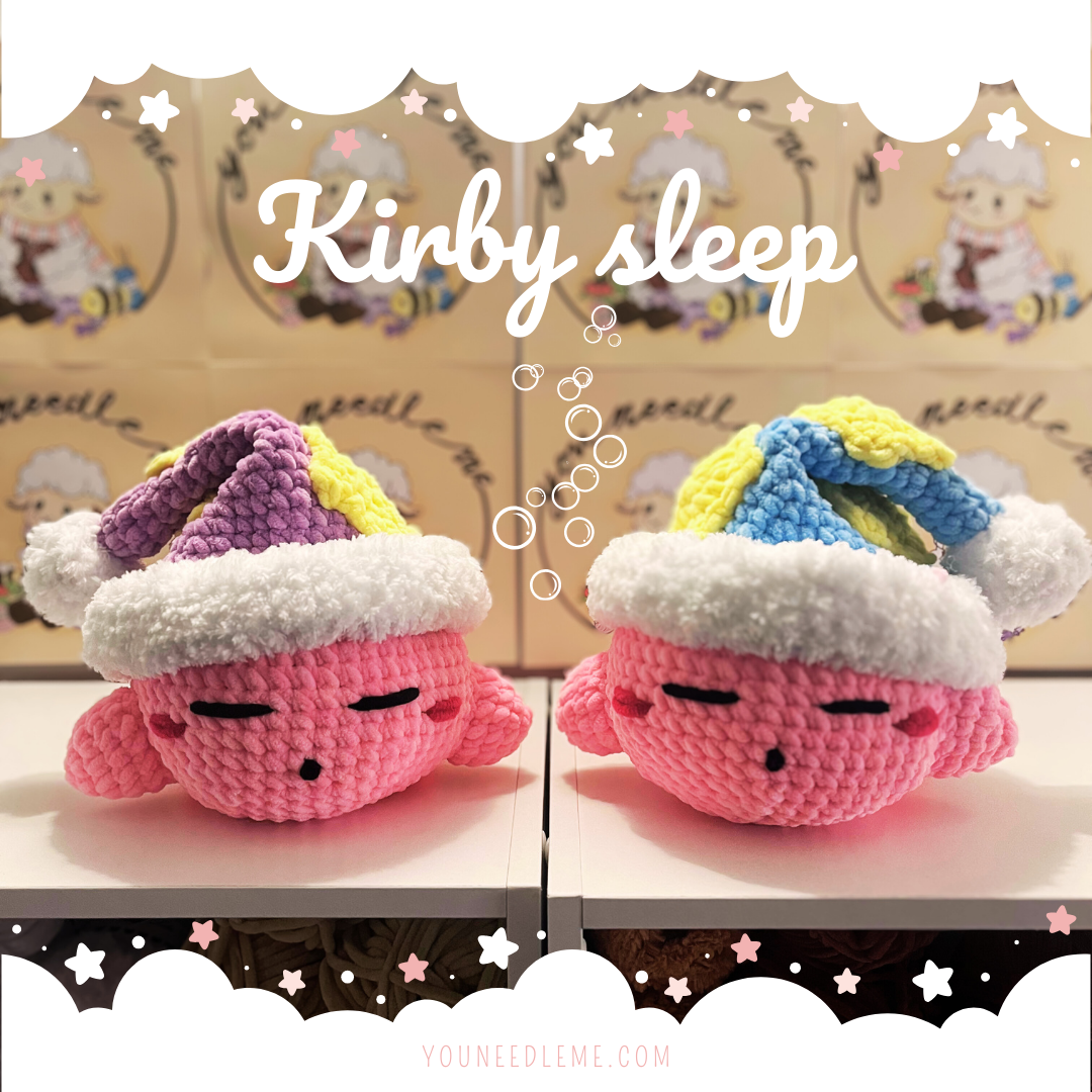 Kirby Sleep Bleu