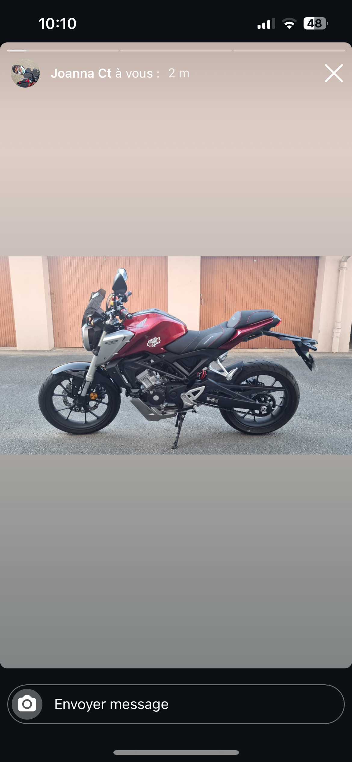 Commande personnalisée « Joanna - moto 🏍️ »