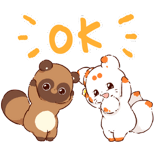 Commande personnalisée "Cindy - renards kawaii"