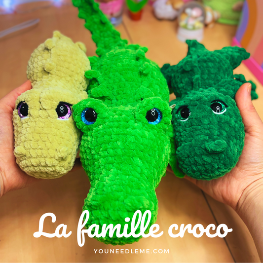 Commande personnalisée "Dahlia - La famille crocodile"